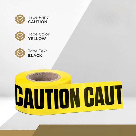 Premium Yellow Caution Tape Hazard Tape  2" Wide